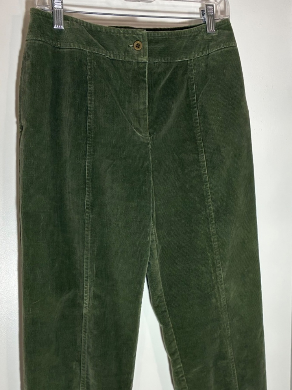 HARVE BENARD WOMENS CORDUROY JEANS PANTS SZ 12P  STITCHED IN PLEAT SIDE POCKETS